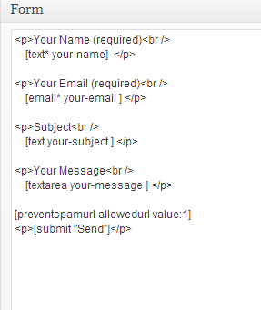 wpshore contact form 7 spam prevention banner