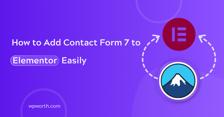 How to add contact form 7 to elementor easily