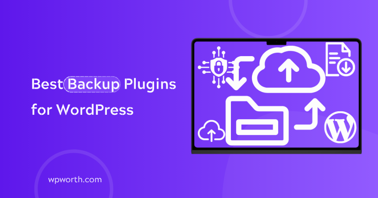best backup plugins for WordPress with cloud and security icons for 2025