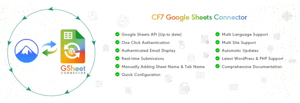 CF7 Google Sheets Connector best google sheets wordpress plugins