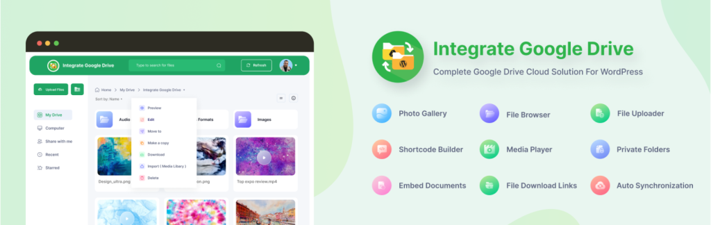 File Manager for Google Drive – Integrate Google Drive with WordPress