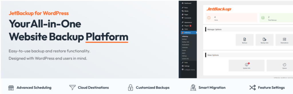best backup plugins for wordpress JetBackup – Backup, Restore & Migrate