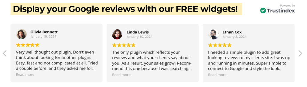 the best Google Reviews WordPress Free Plugins is Widgets for Google Reviews