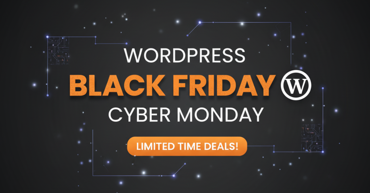 wordpress black friday cyber monday deals